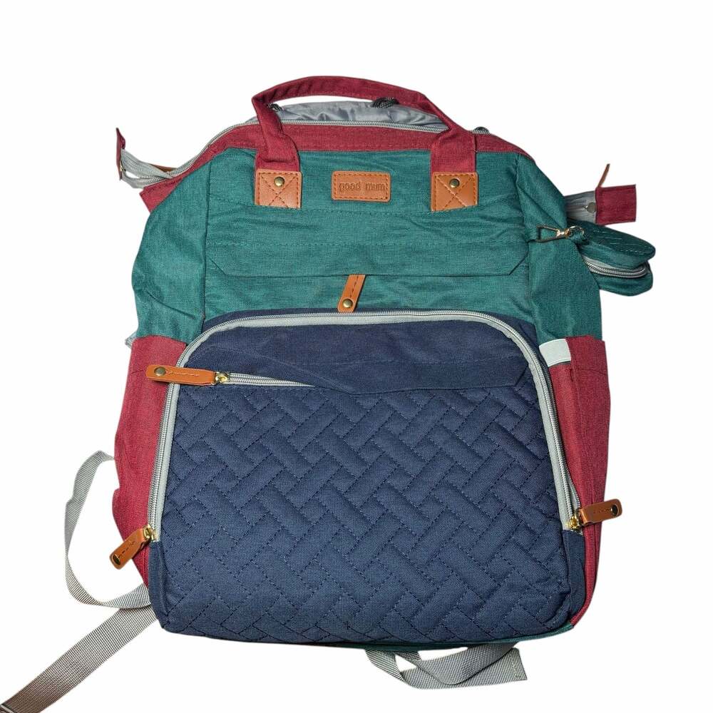 Good Mum Multifunction Diaper Bag Backpack with Changing Station/Pacifier Case